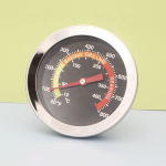 Termometru de insertie pentru cuptor, metalic, analogic, cu tija dreapta, model TC01